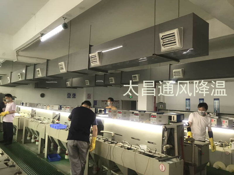 東莞某電鍍車間環(huán)?？照{(diào)降溫案例